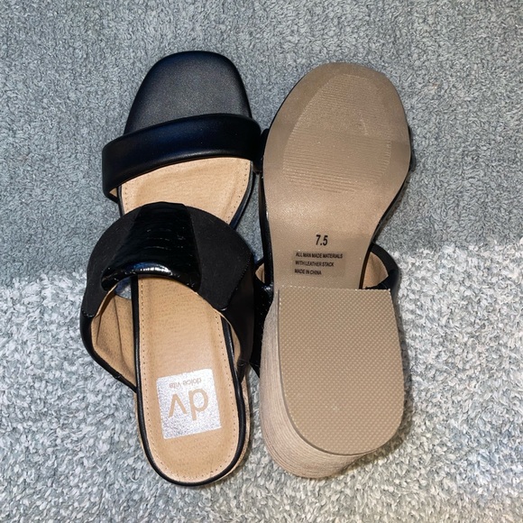 Dolce Vita Black Open Toe Mule - Picture 3 of 3